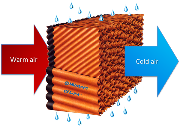 direct evaporative cooling